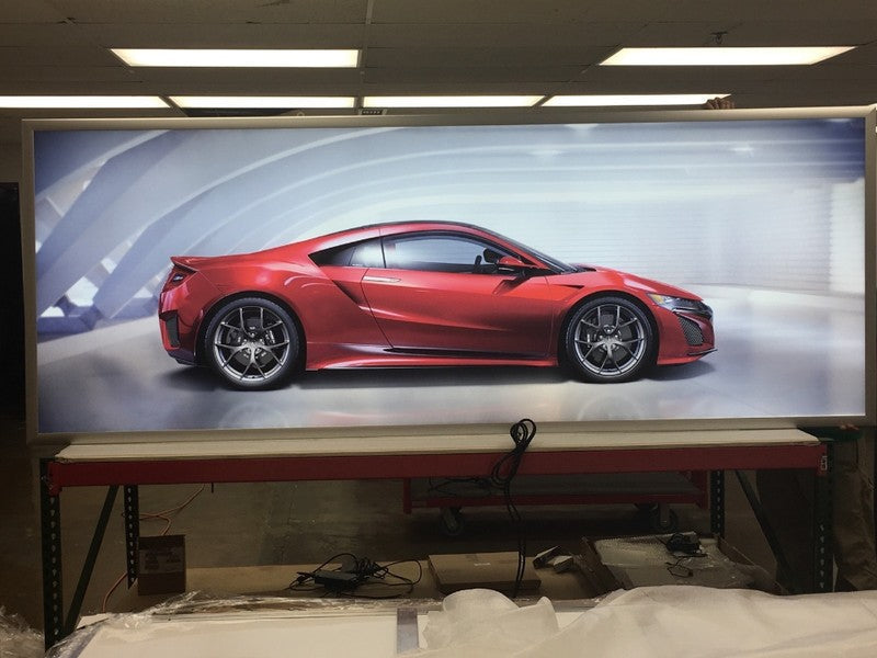 48x72" Glowbox "World Famous" LED Poster Frame - Made in the USA