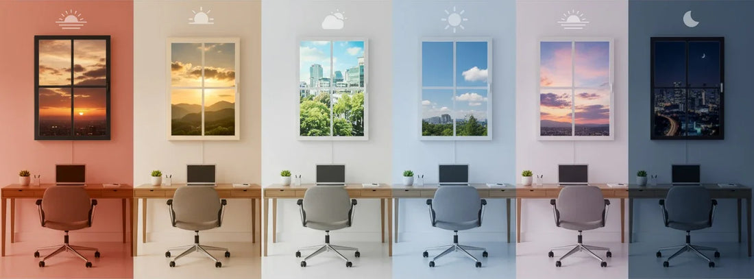 FAUX LED Window Frame - Select Graphic Print Size:
