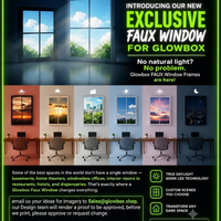 FAUX LED Window Frame - Select Graphic Print Size: