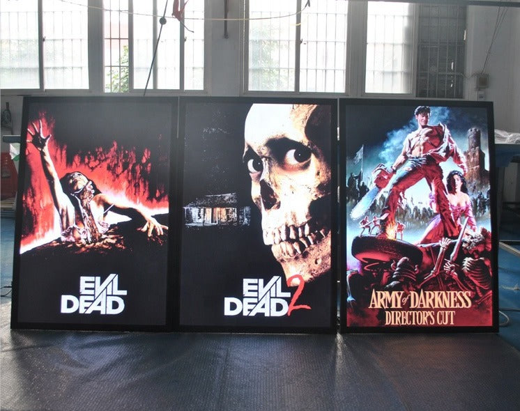 3-PACK 27x40 Glowbox "World Famous" LED Poster Frames - Made in the USA