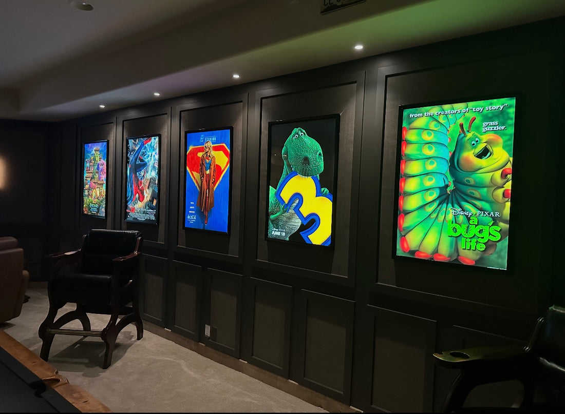 5-PACK Glowbox “World Famous" LED Poster Frames