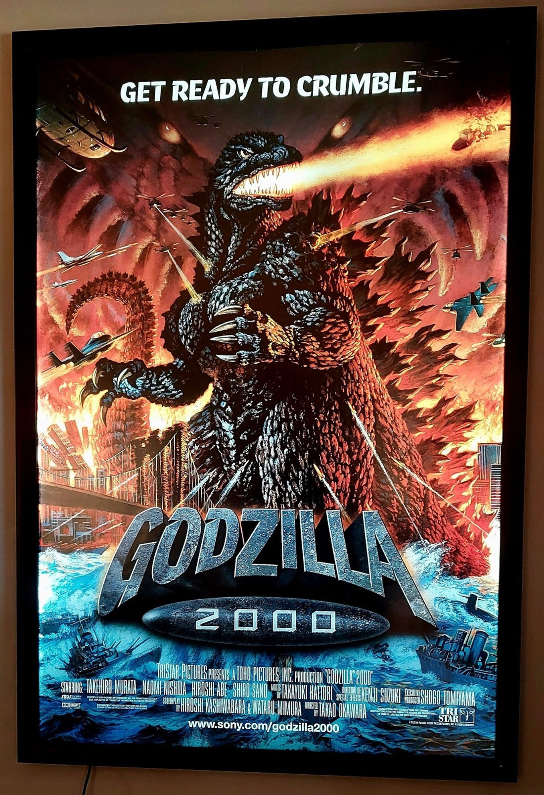 1 Qty Glowbox "World Famous" LED Poster Frame - Select Poster Size: