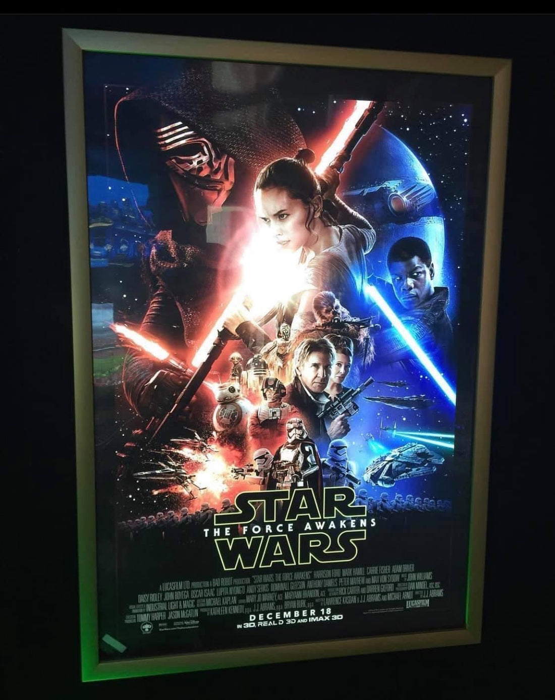 48x72" Glowbox "World Famous" LED Poster Frame - Made in the USA