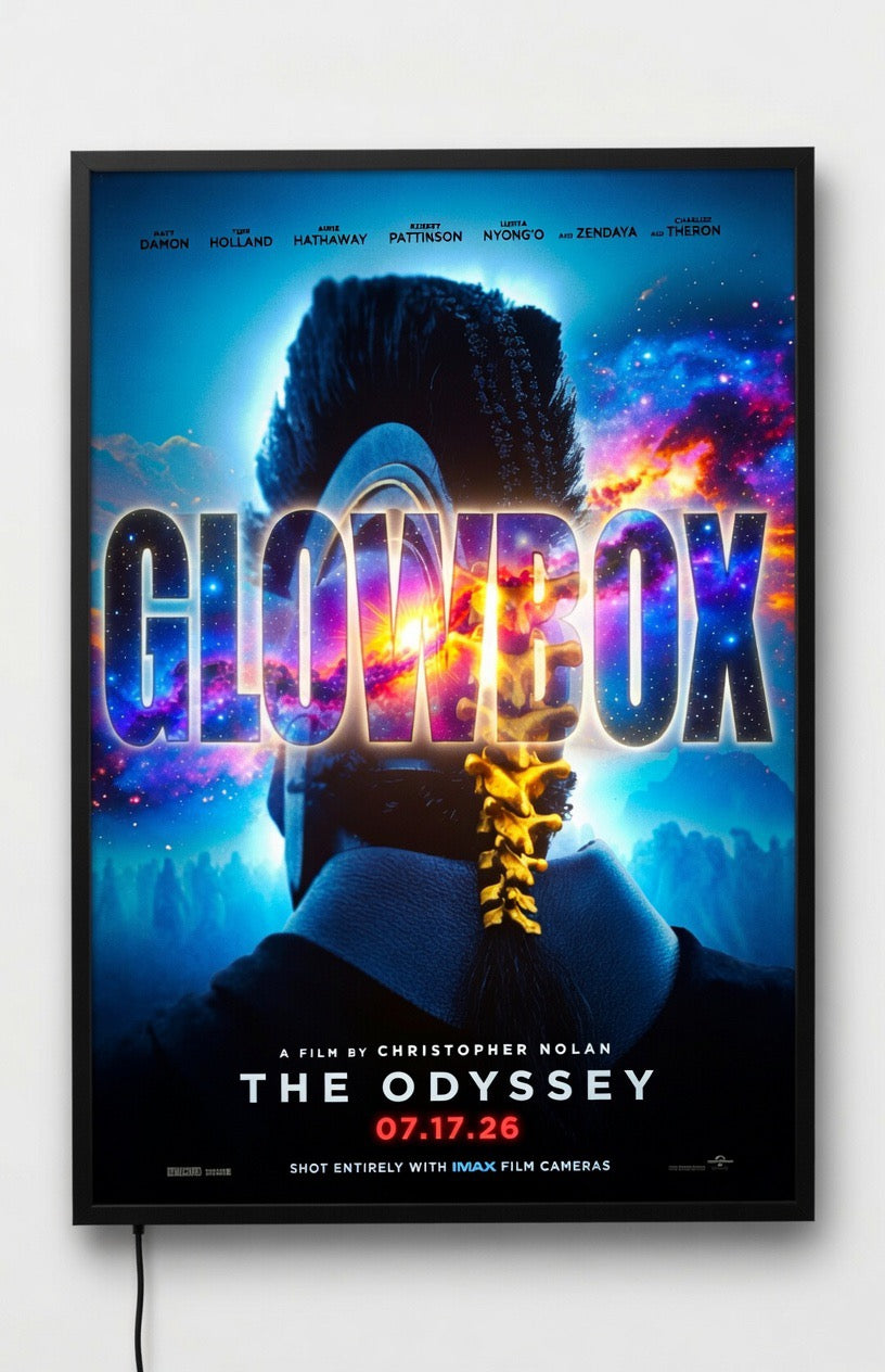 1 Qty Glowbox "World Famous" LED Poster Frame - Select Poster Size: