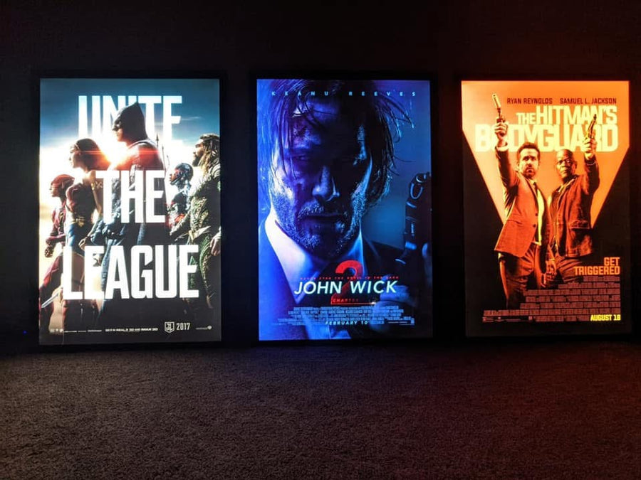 Glowbox "World Famous" LED Poster Frame - Select your size