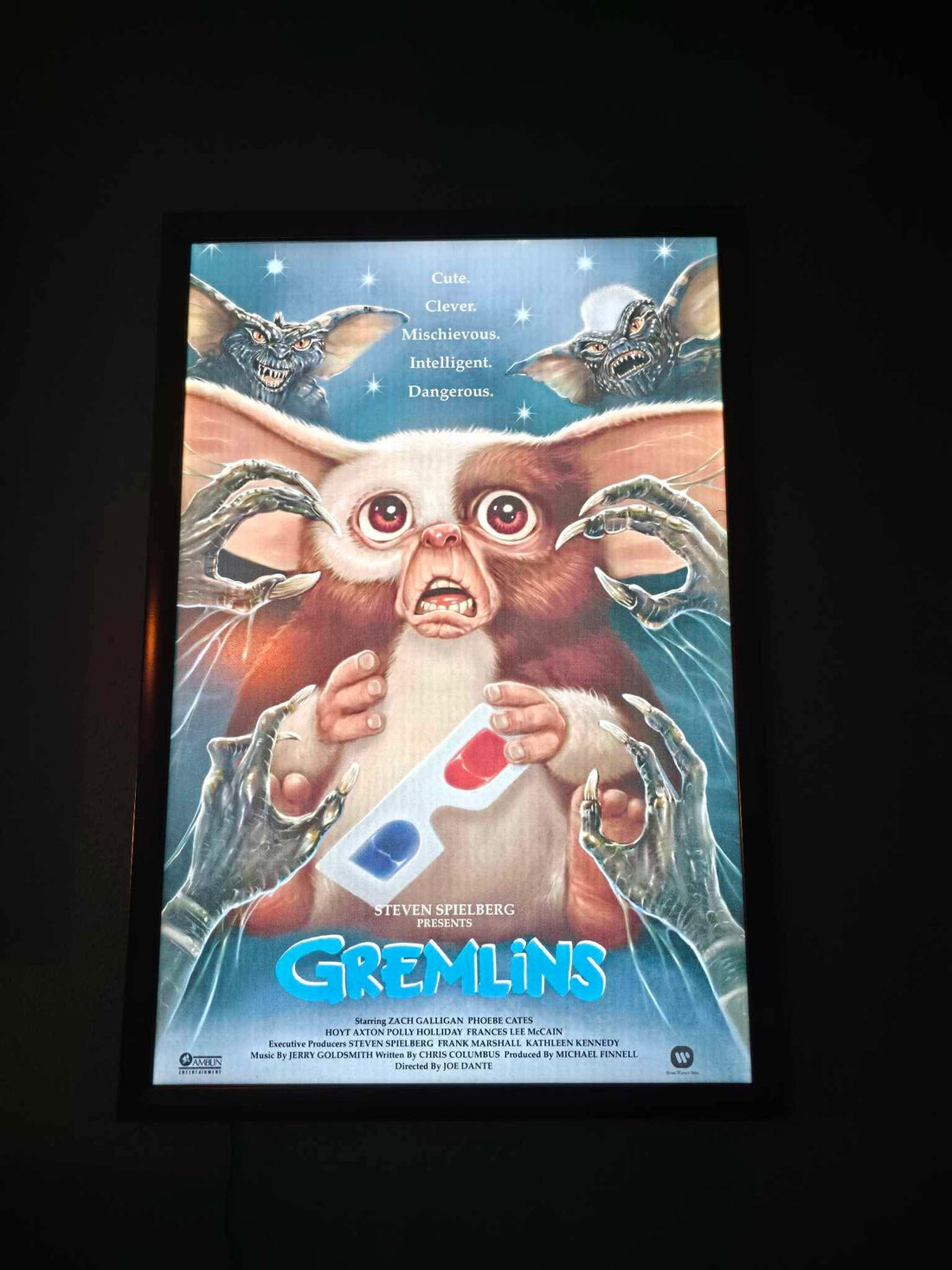 1 Qty Glowbox "World Famous" LED Poster Frame - Select Poster Size: