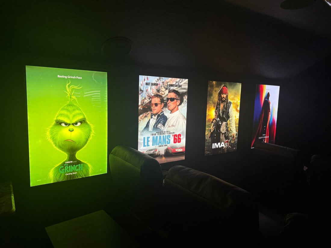 4-Pack 11x17 Glowbox LED Light Box Poster Frame