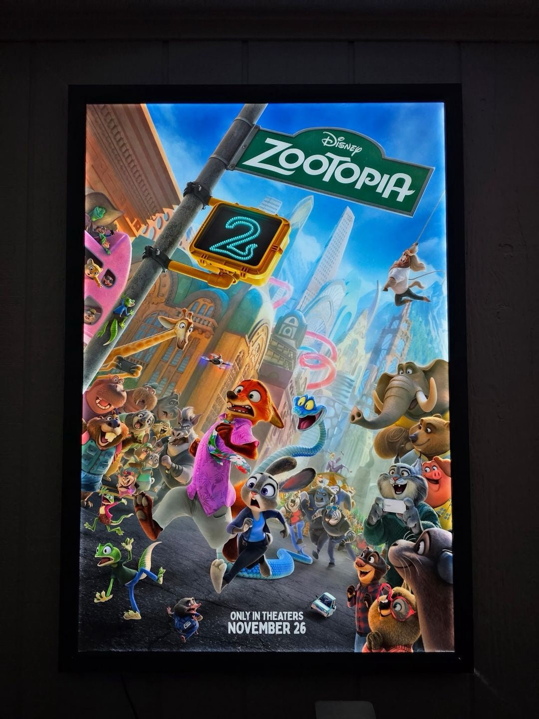 1 27x40" Glowbox "World Famous" LED Poster Frame - Most Popular