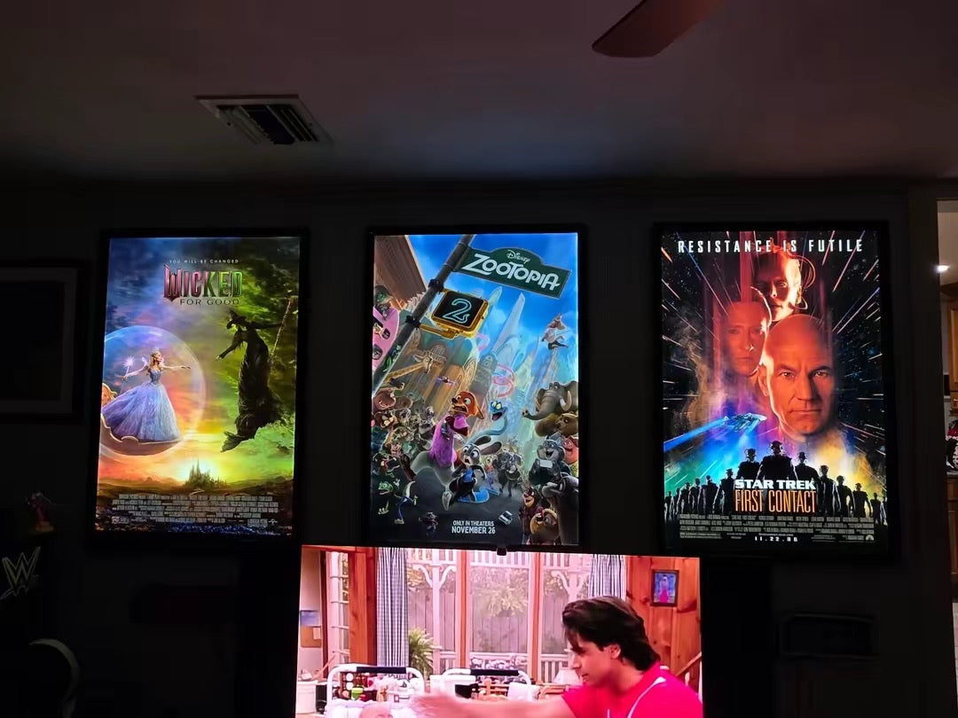 1 27x40" Glowbox "World Famous" LED Poster Frame - Most Popular