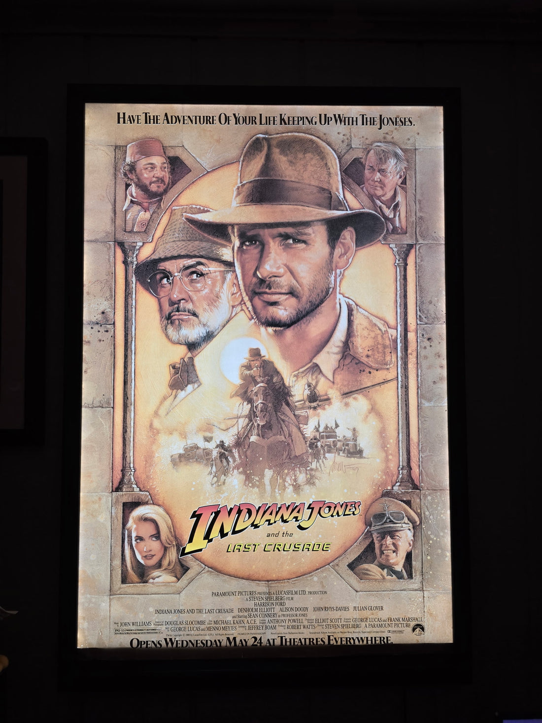 1 Qty Glowbox "World Famous" LED Poster Frame - Select Poster Size: