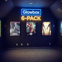 6-PACK Glowbox "World Famous" LED Poster Frames
