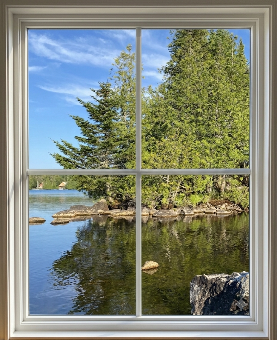 FAUX LED Window Frame - Select Graphic Print Size: