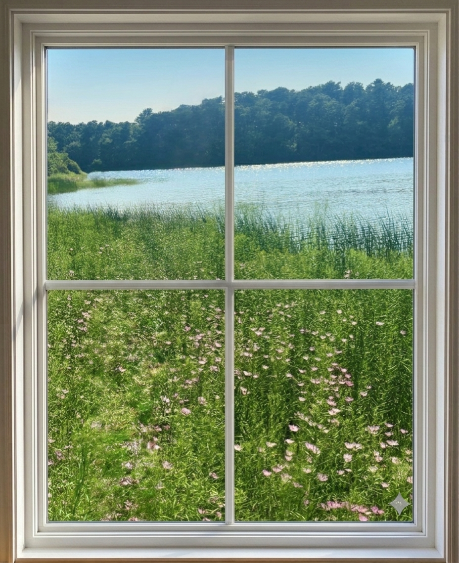 FAUX LED Window Frame - Select Graphic Print Size: