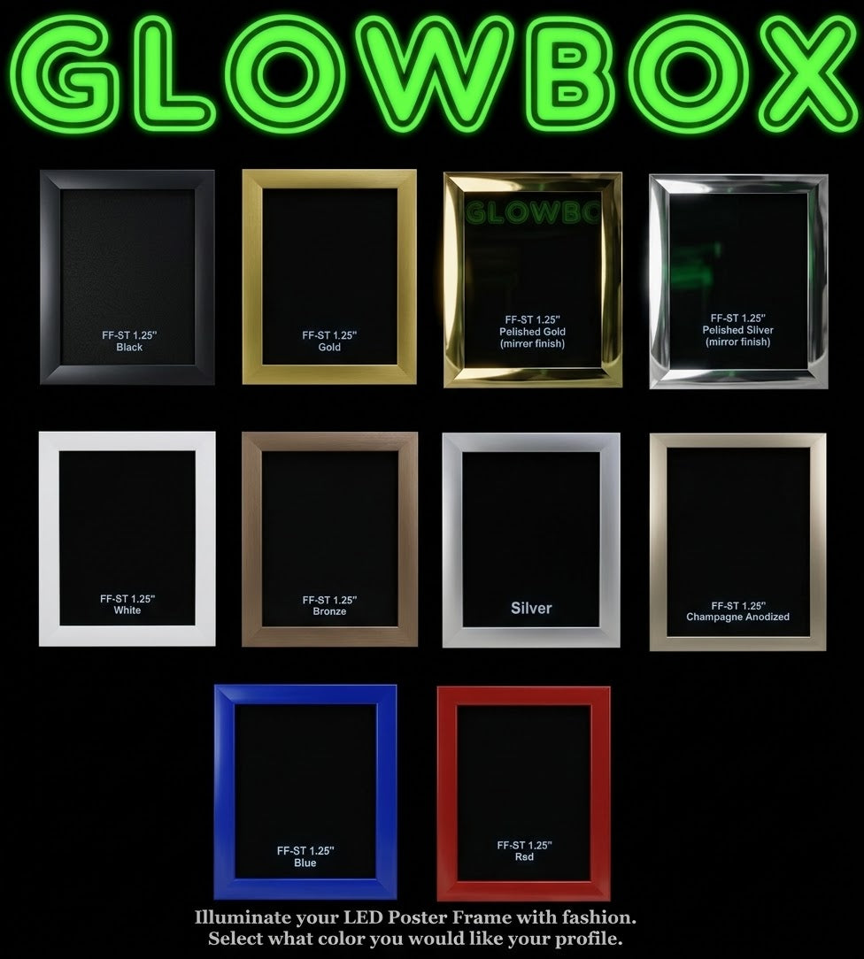FAUX LED Window Frame - Select Graphic Print Size: