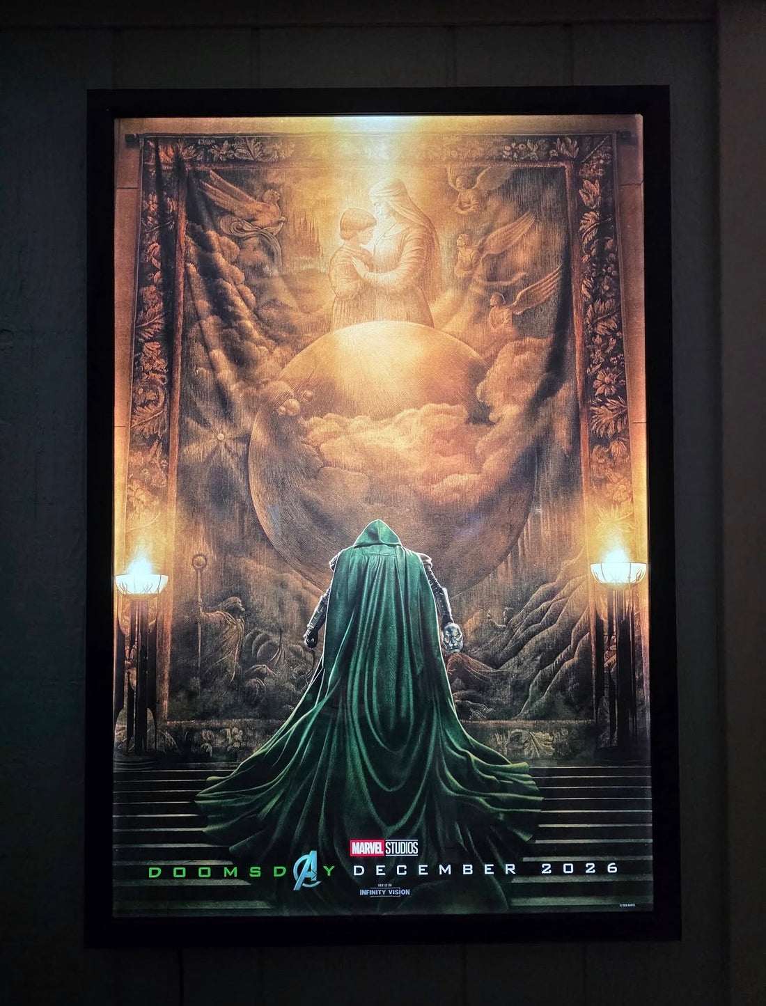 1 Qty Glowbox "World Famous" LED Frame - Select Poster Size: