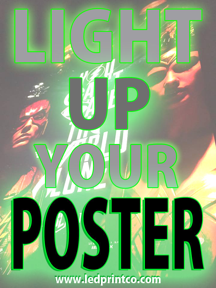 48x72" Glowbox "World Famous" LED Poster Frame - Made in the USA