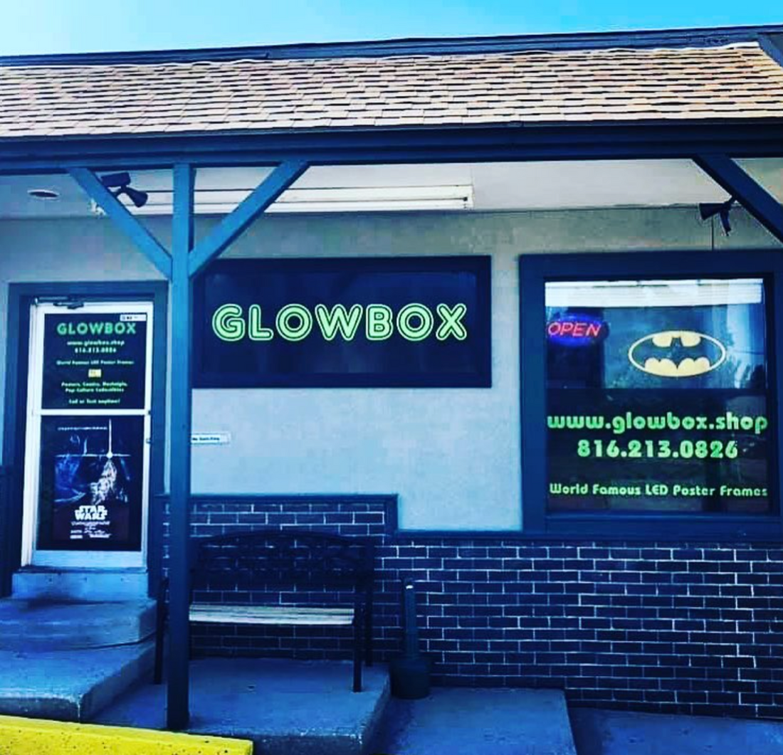 4-PACK Glowbox "World Famous" LED Light Box Poster Frames - Made in the USA