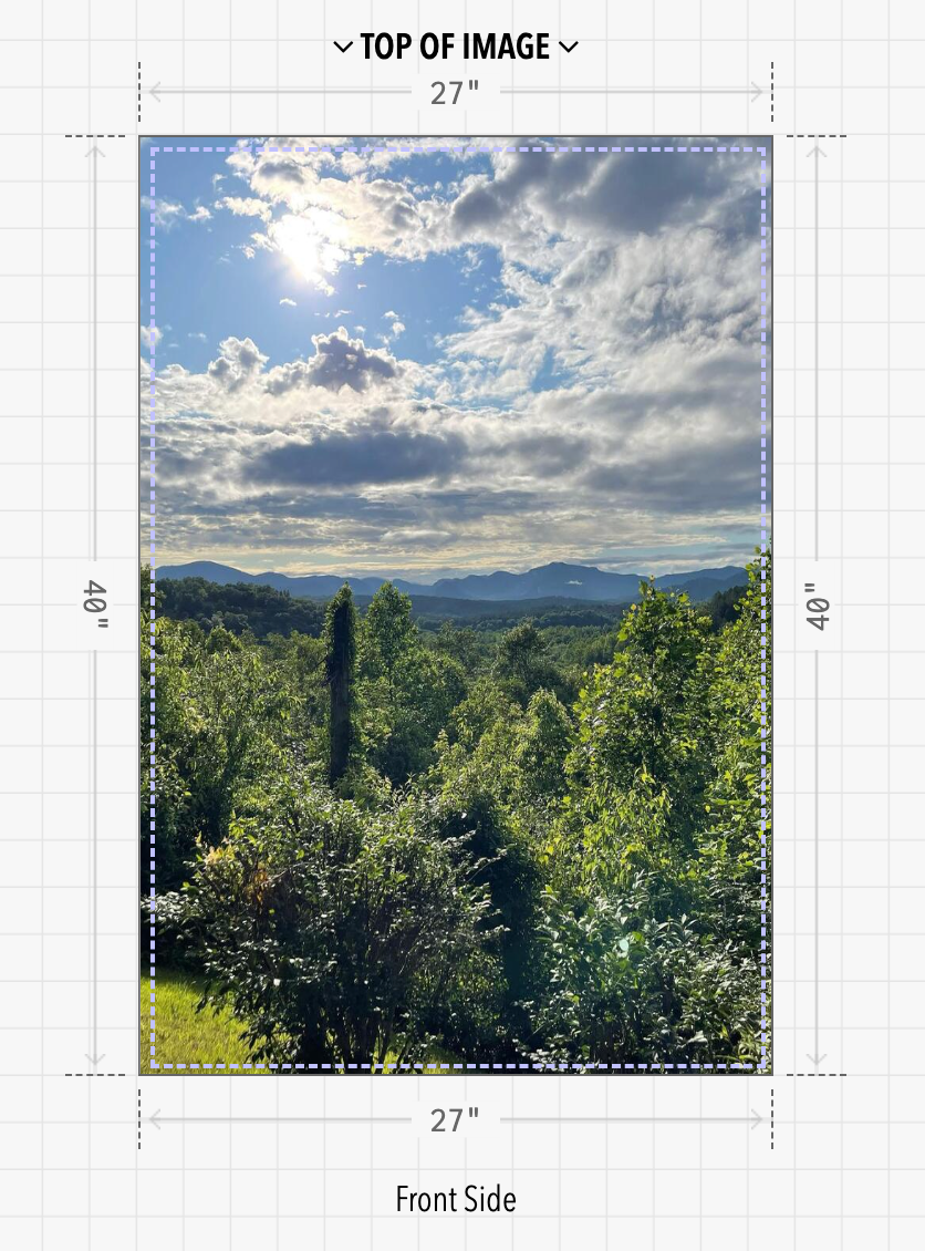 FAUX LED Window Frame + Backlit Scene Print - Select Graphic Print Size: