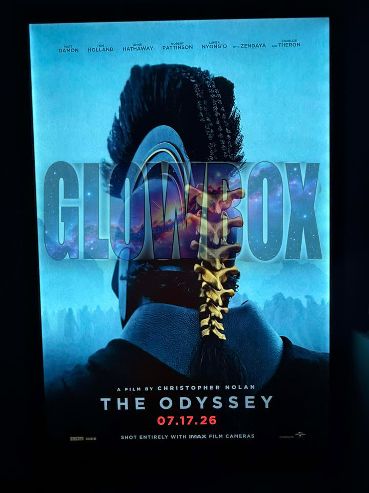 1 Qty Glowbox "World Famous" LED Poster Frame - Select Poster Size: