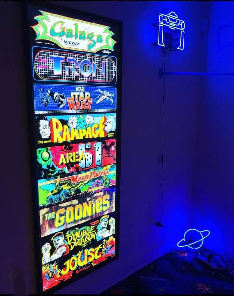 Glowbox "World Famous" LED Poster Frame - Made in the USA - Select your size