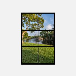 FAUX LED Window Frame - Select Graphic Print Size: