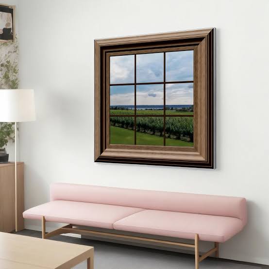 FAUX LED Window Frame - Select Graphic Print Size: