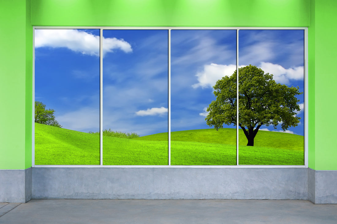 FAUX LED Window Frame - Select Graphic Print Size: