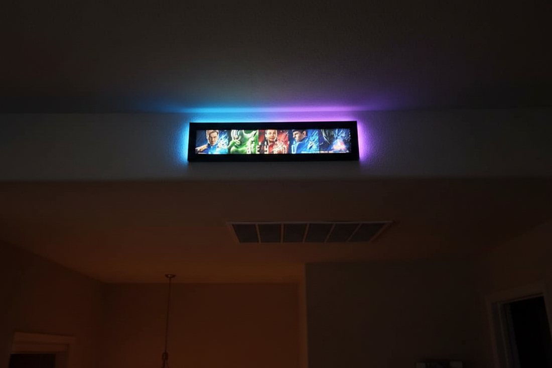 2-Pack Mylar 5x25 Glowbox LED Light Box Poster Frames