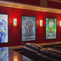 4-PACK Glowbox "World Famous" LED Poster Frames