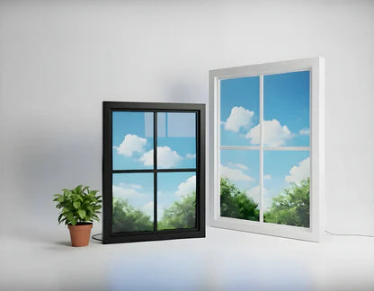FAUX LED Window Frame - Select Graphic Print Size: