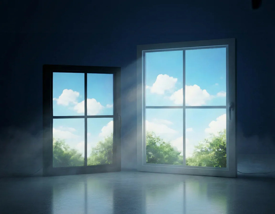 FAUX LED Window Frame - Select Graphic Print Size: