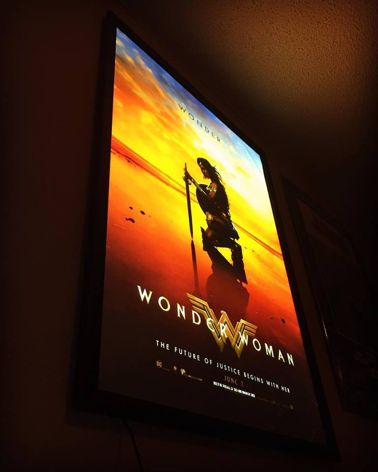 3-Pack "World Famous" 27x40 LED Glowbox Light Box Poster Frames
