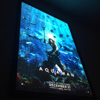 3-Pack "World Famous" 27x40 LED Glowbox Light Box Poster Frames