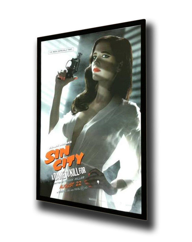 Glowbox "World Famous" LED Poster Frame - Made in the USA - Select your size