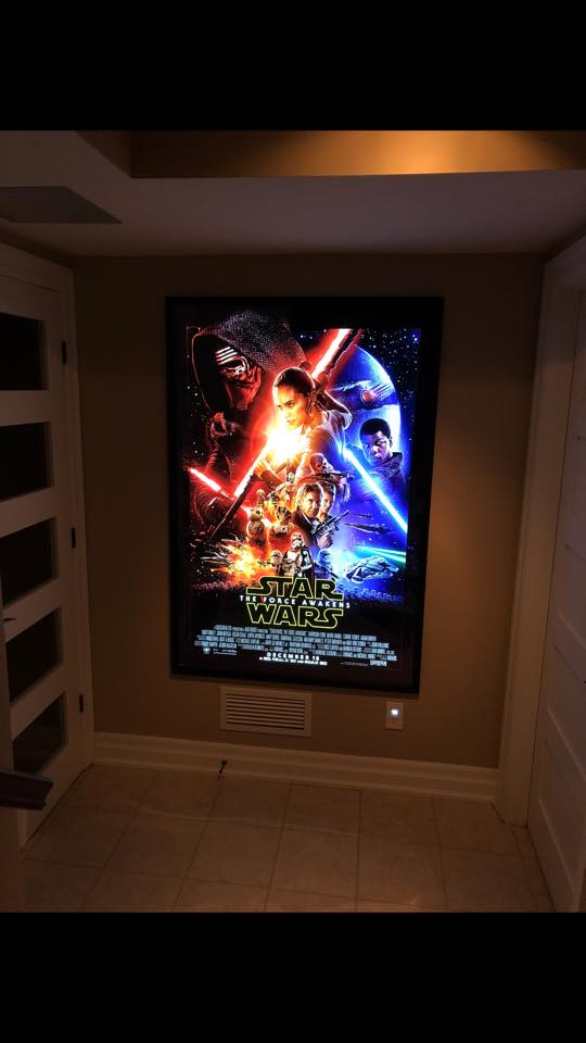48x72 "World Famous" Glowbox LED Poster Frame