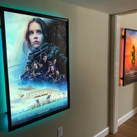 2-PACK Glowbox "World Famous" LED Poster Frames - Made in the USA