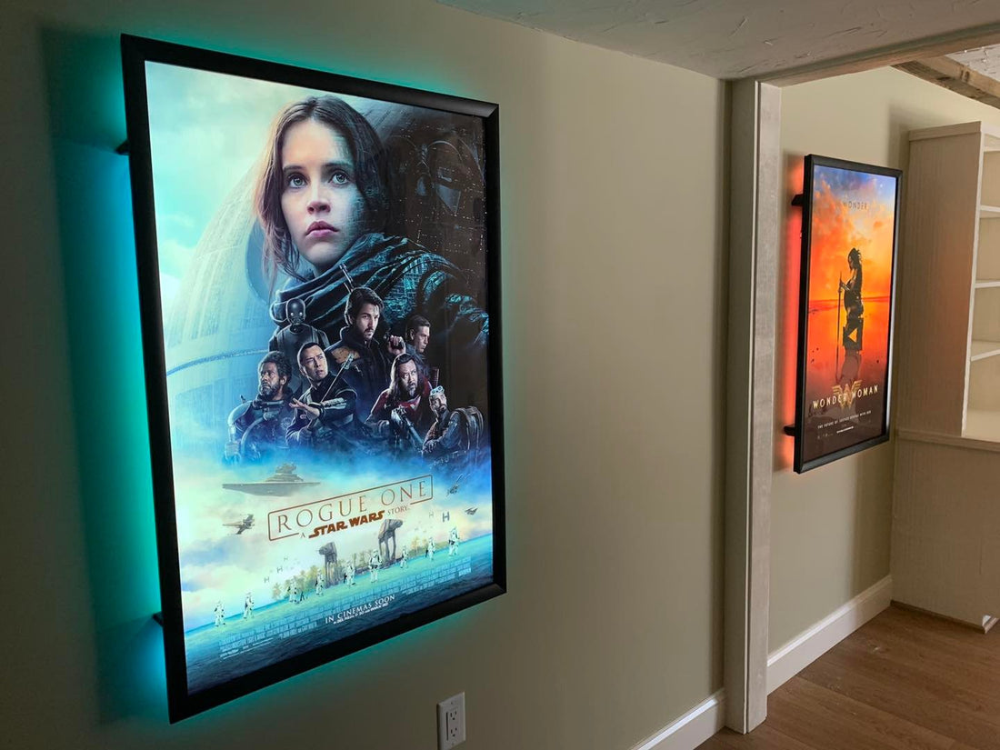1 27x40" Glowbox "World Famous" LED Poster Frame - Most Popular